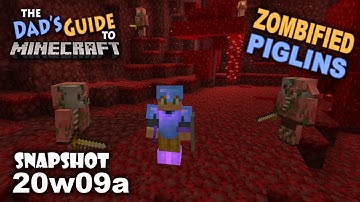 Zombified Piglins, Crying Obsidian, and Target Blocks! (Snapshot 20w09a)