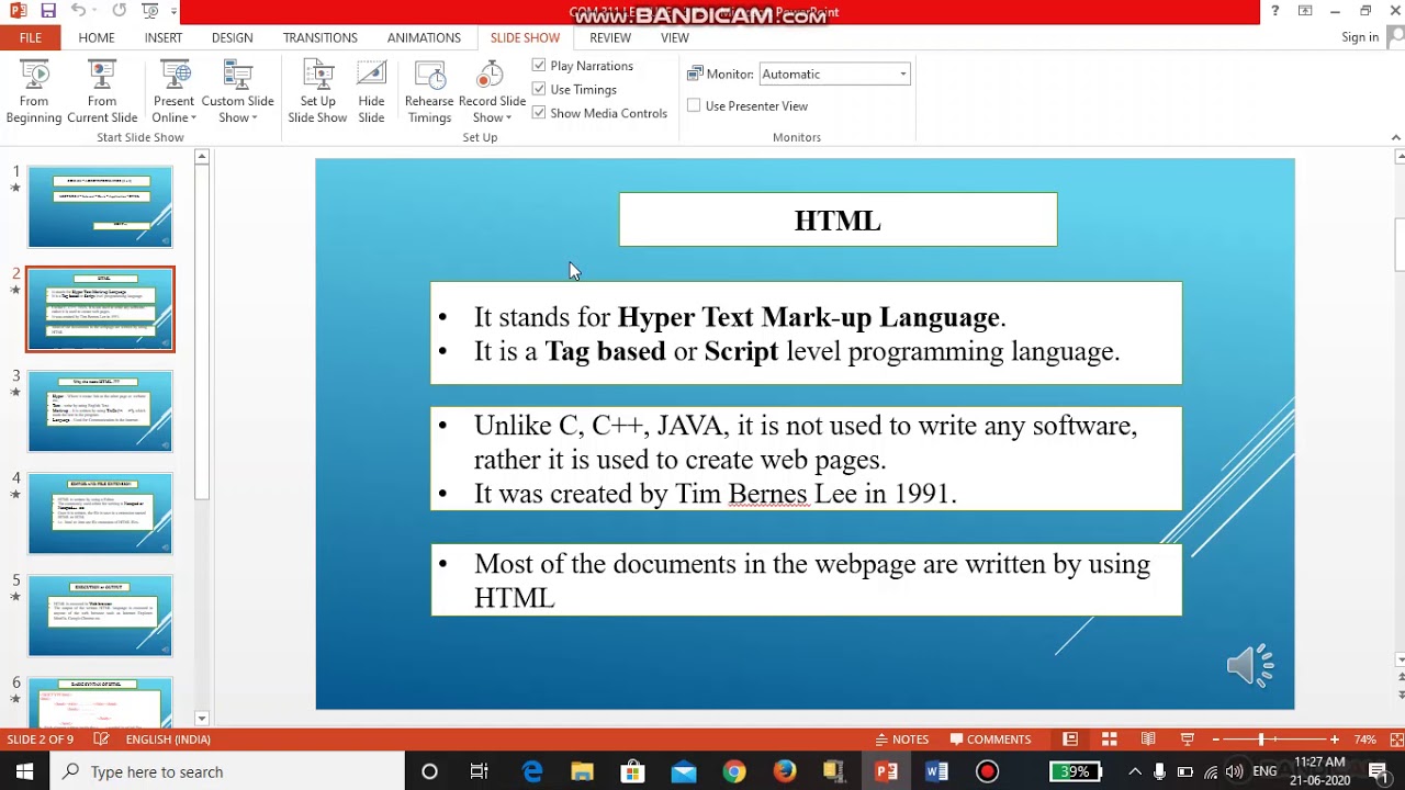 HTML Part 1 - YouTube
