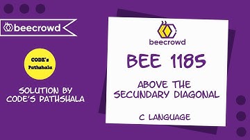 Beecrowd Problem 1185 - Above the Secundary Diagonal solution( Bangla ) | C language