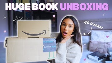unboxing 40 new books & breaking my book buying ban! ✨📦📚 *my most expensive book haul yet!*