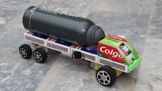 How To Make Petrol Tanker Truck Toy At Home