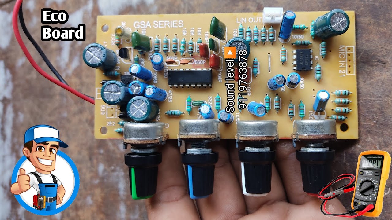 ECO MIC BOARD 4 MIC INPUT Amplifiers & mixer parts 9119763878 YouTube