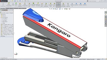 Solidworks tutorial | Sketch Stapler in Solidworks | Solidworks