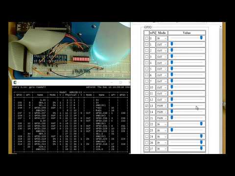 Web app to control Raspberry Pi/ODROID-C2 GPIOs