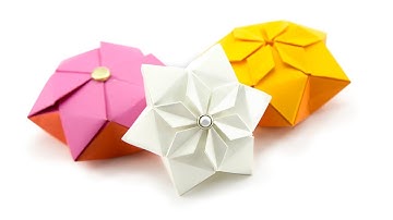 Origami Hexagon Puffy Star Tutorial - Paper Kawaii
