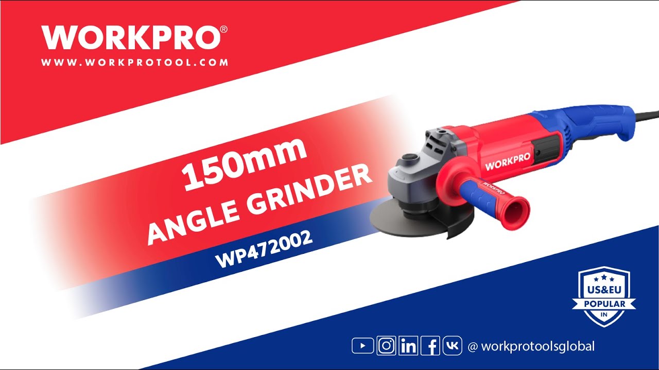 WORKPRO 150mm PROFESSIONAL ANGLE GRINDER ANGLE GRINDER YouTube
