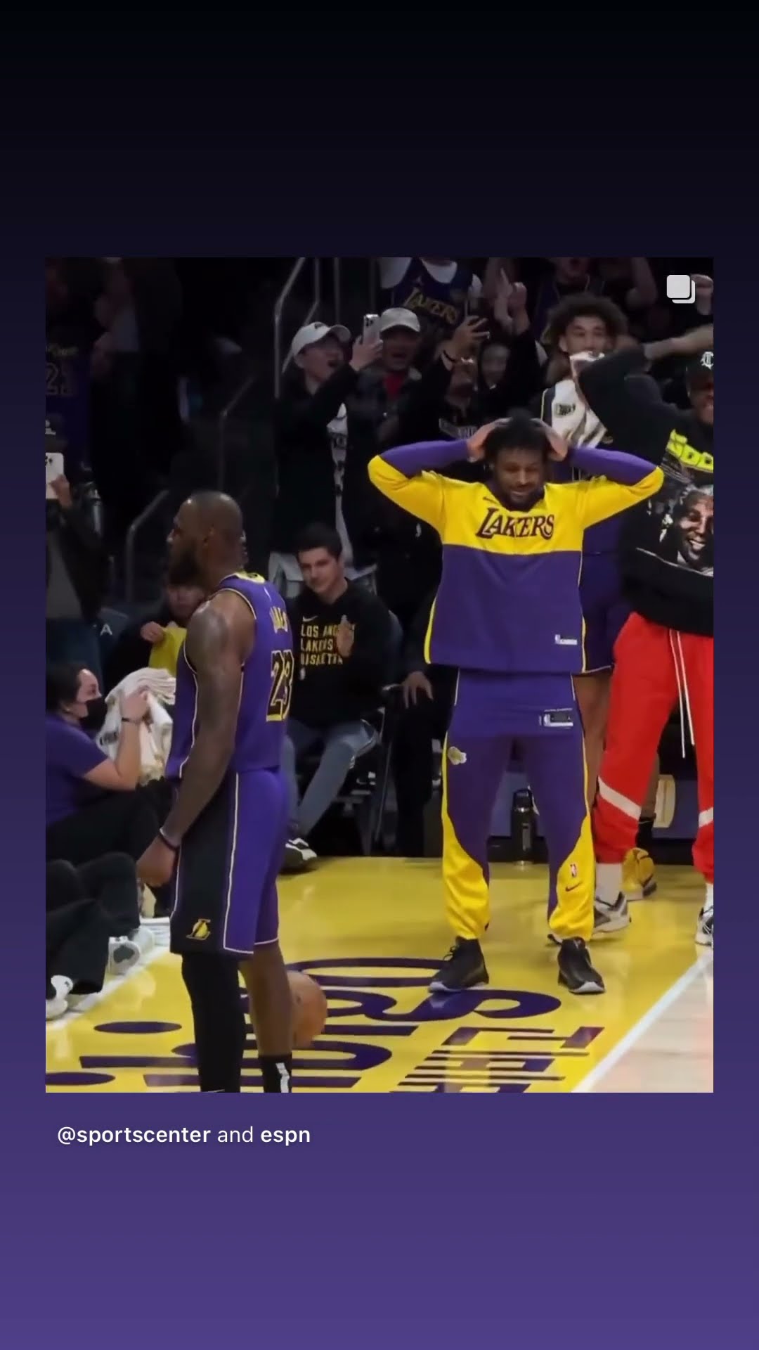 Bronny’s reaction #hoodnews #kimgjames #lakers #reaction #bronnyjames #NBA #viralvideo #sports #omg