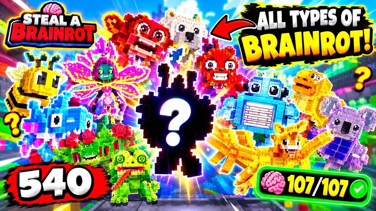 Steal Brainroot Game | I've gathered all kinds of brain rot - YouTube