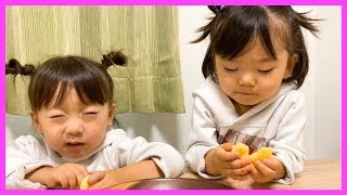 【ちびっこモッパン】ドライフルーツに初チャレンジ！【Mukbang eat show】