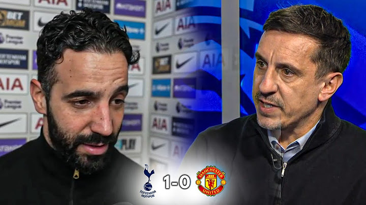 Tottenham vs Man United 1-0 Ruben Amorim Reacts to Losing & Gary Neville Analysis