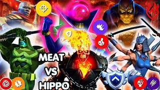 HE'S BACK!! GHOST RIDER VS N41 RUBY! MCOC AW S67 T1 WAR 10 MEAT VS HIPPO