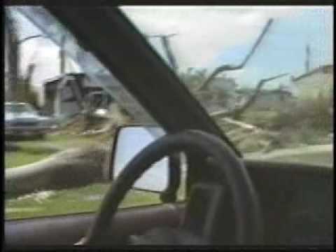 HURRICANE ANDREW 1992 DELIVERING FOOD,SUPPLIES TO POVERTY STRICKEN FAMILIES PART ONE