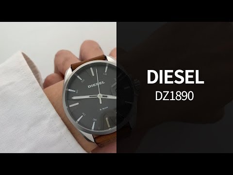 디젤 DZ1890 가죽시계 리뷰 영상 - 타임메카