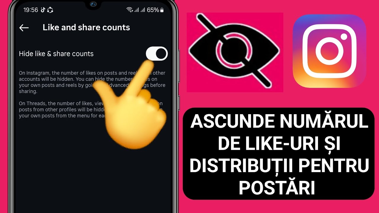 Cum să ascunzi numărul de aprecieri și distribuiri pe Instagram.