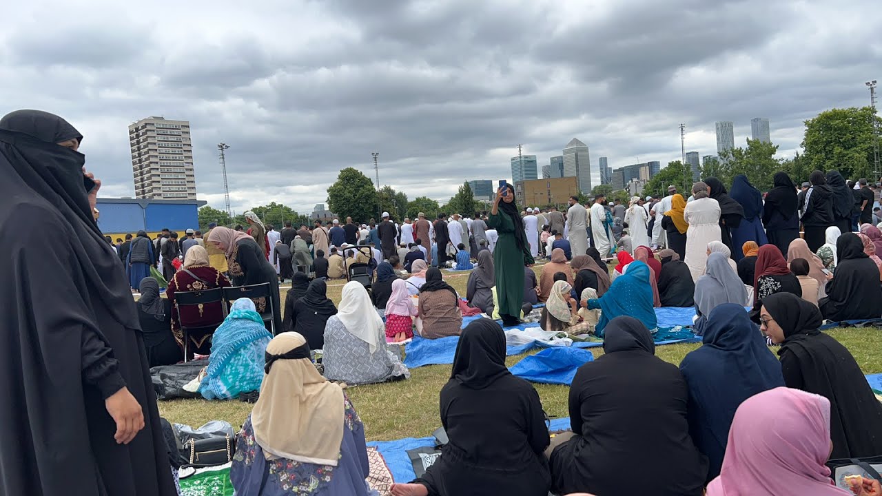 LIVE Eid in Mile End Park Stadium East London