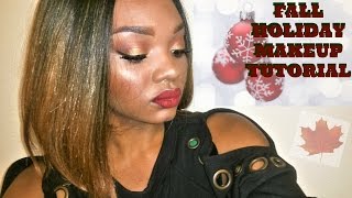 AFFORDABLE FALL HOLIDAY MAKEUP TUTORIAL  | | MORPHE 35O FIRST IMPRESSION