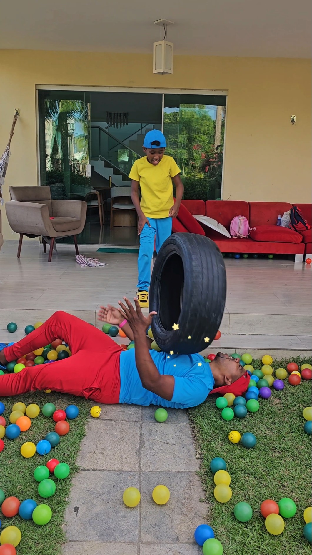 Waking up with the tire ??? #funny #comedy #cocomelon #memes