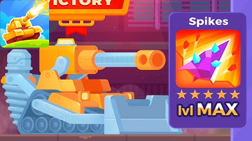 Tank Stars - Gameplay Walkthrough part 62 - Tank Mountain & Spikes Weapon Max lvl (iOS,Android)