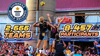 Playing In The Biggest Volleyball Tournament Ever! WORLD RECORD