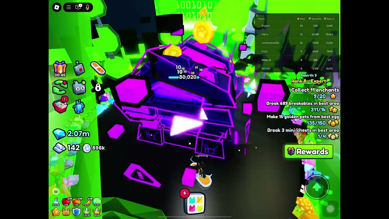 Breaking the hacker chest and pet Sim ￼