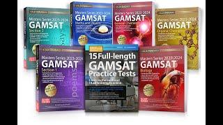GAMSAT books covering all GAMSAT topics: GAMSAT Masters Series Books 2023 - 2024