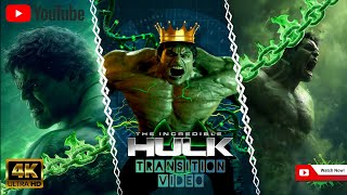 The Incredible Hulk Best 4K Transition Video Bruce Banner