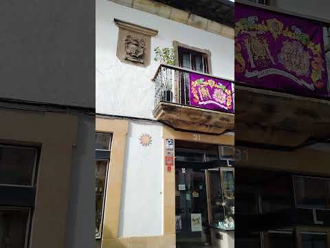 Balcones Semana Santa (IV) _ Calle El Sol Villaviciosa Antigua #villaviciosa #asturias #españa