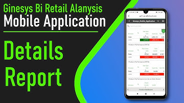 Ginesys BI Mobile Retail Solution | Mobile Details Report | Qlik Sense