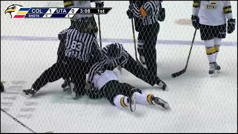 ECHL fight - Alex Gallant vs Patrick D'Amico 10/16...