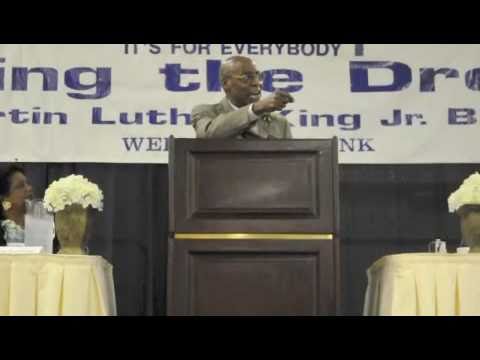 Rev. Calvin Morris speaks on the greatness of Rev. Dr. Martin Luther King, Jr.