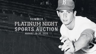 LIVE - August 29 - 30 Summer Platinum Night Sports Collectibles Catalog Auction #50029