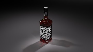 Whiskey jack daniels modeling(Rhino Aceros)