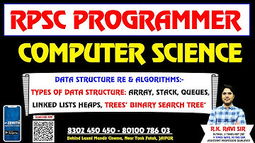 Data Structure re Algorithms | Computer Science | RPSC Programmer | Zenith | RK RAVI Sir