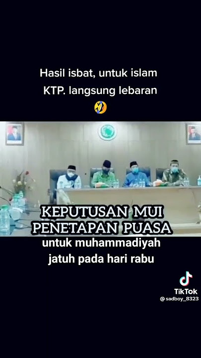 Hasil isbat untuk islam KTP. langsung lebaran 😂😂