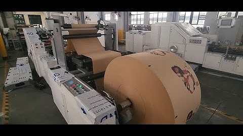 Paper Bag Making Machine - Fully automatic square bottom paper bag making machine