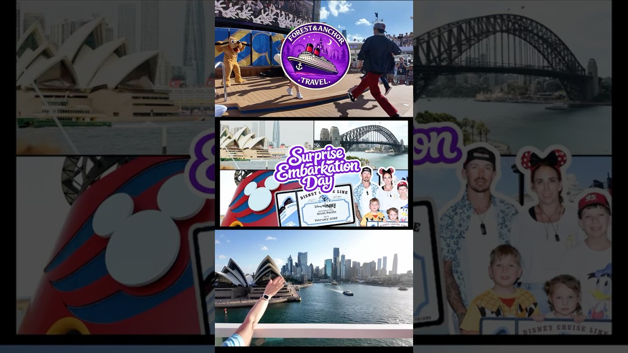Australias final disney cruise and we surprised our kids with a 2 week journey