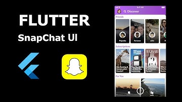 Flutter SnapChat Clone from scratch UI (darija)