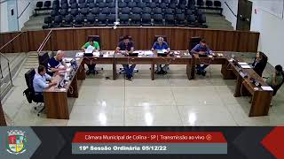 Câmara Municipal de Colina- SP- 19ª Sessão Ordinária 05/12/2022