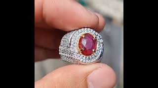 Natural HQ Batu Rare Good Color Red Ruby Tajikistan Heated-a 2.13 Cts