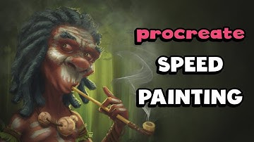 Painting in Procreate - full process time lapse