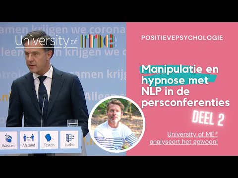 Manipulatie met NLP in de persconferenties DEEL 2