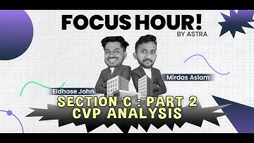 CMA USA Part 2 | Section C: CVP Analysis | Focus Hour