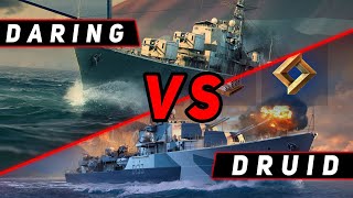 ЭСМИНЕЦ DRUID VS DARING ЧТО ОКАЖЕТСЯ СИЛЬНЕЕ?! МИР КОРАБЛЕЙ/WORLD OF WARSHIPS!