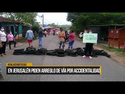 En el barrio Jerusalén piden arreglo de vía por accidentalidad