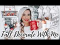 FALL 2021 DECORATE WITH ME| APPLE CIDER/COFFEE BAR DECOR| TIERED TRAY IDEAS 2021