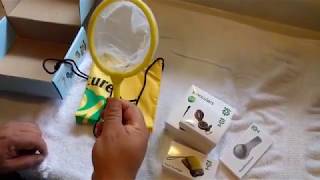 Outdoor Explorer Kit, Children Binoculars, Flashlight, Compass, Magnifying Glass, Butterfly Net
