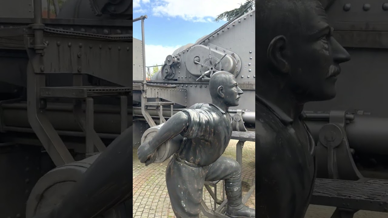 Ancient huge large caliber cannon in the museum of military equipment/ Turkey Istanbul