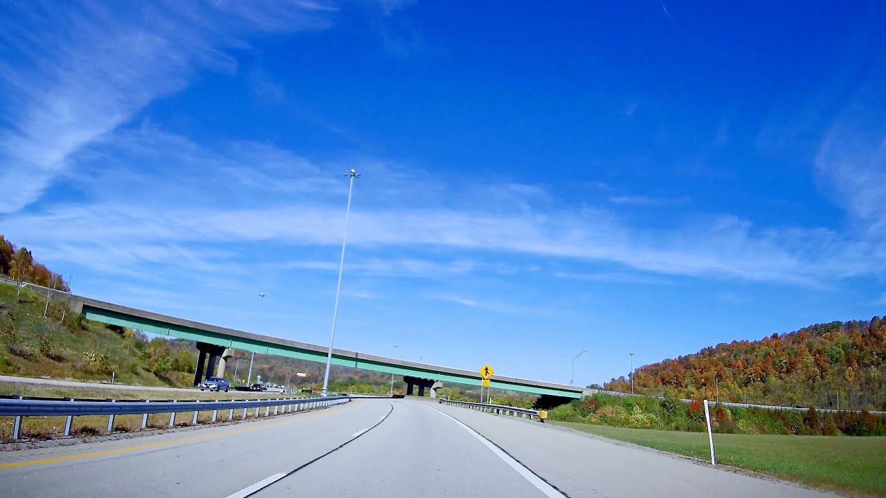 I79 Northbound in West Virginia, Fairmont to (Exits 136 to