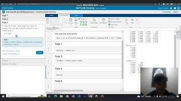 Erdem Çalışkan | Yapay Zeka dersi : Matlab Onramp Dizilerde adresleme ve Düzenleme