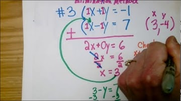 8 Video 8 .3   Systems of Equations by Elimination